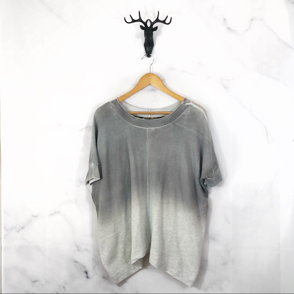 Dolan Anthropologie | Gray Ombré Oversized Top XS